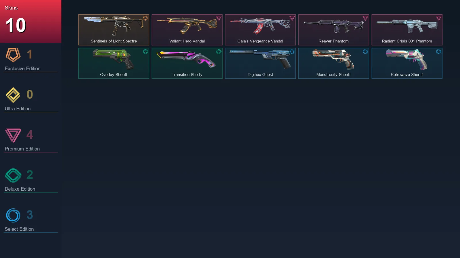 AP | Lv146 | Unranked | 10 Skin | 25 Agent | 50 Buddy