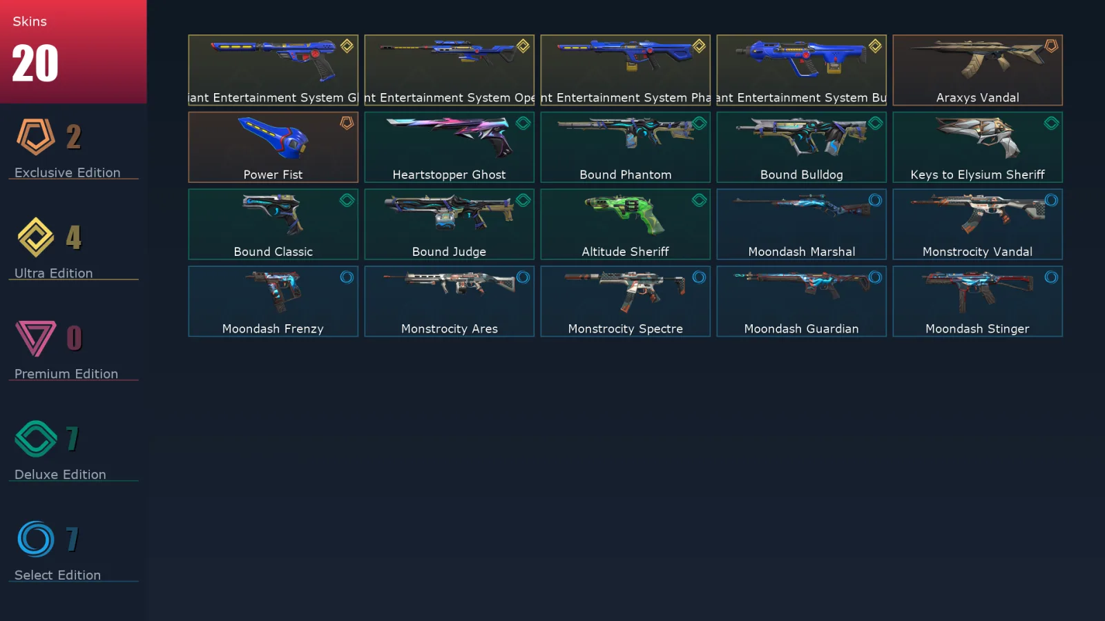 [Valorant] | EU | Level 80 | 24 Agents | 20 Skins — Valorant account