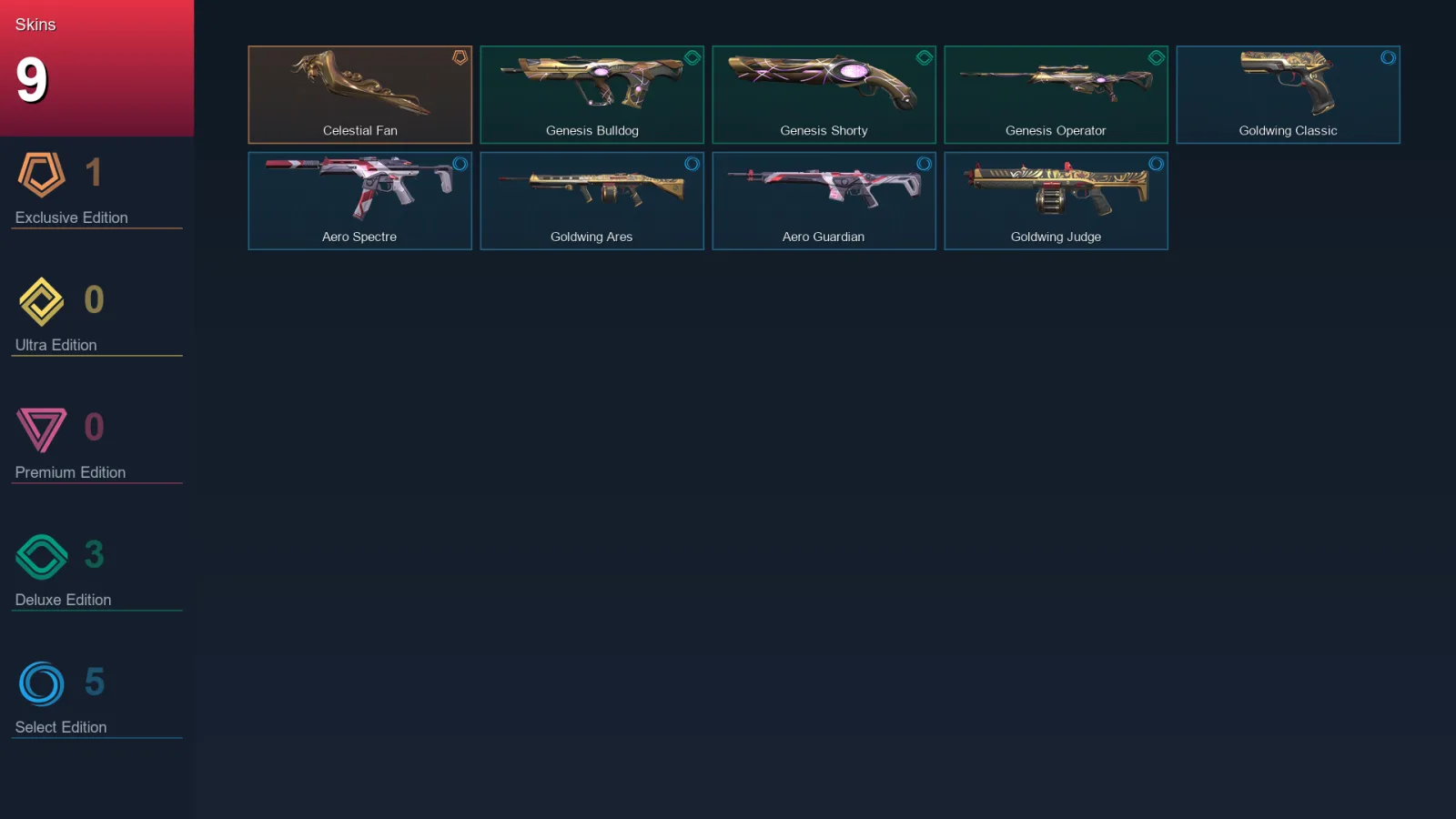 EU | Lv23 | Unranked | 9 Skin | 8 Agent | 8 Buddy