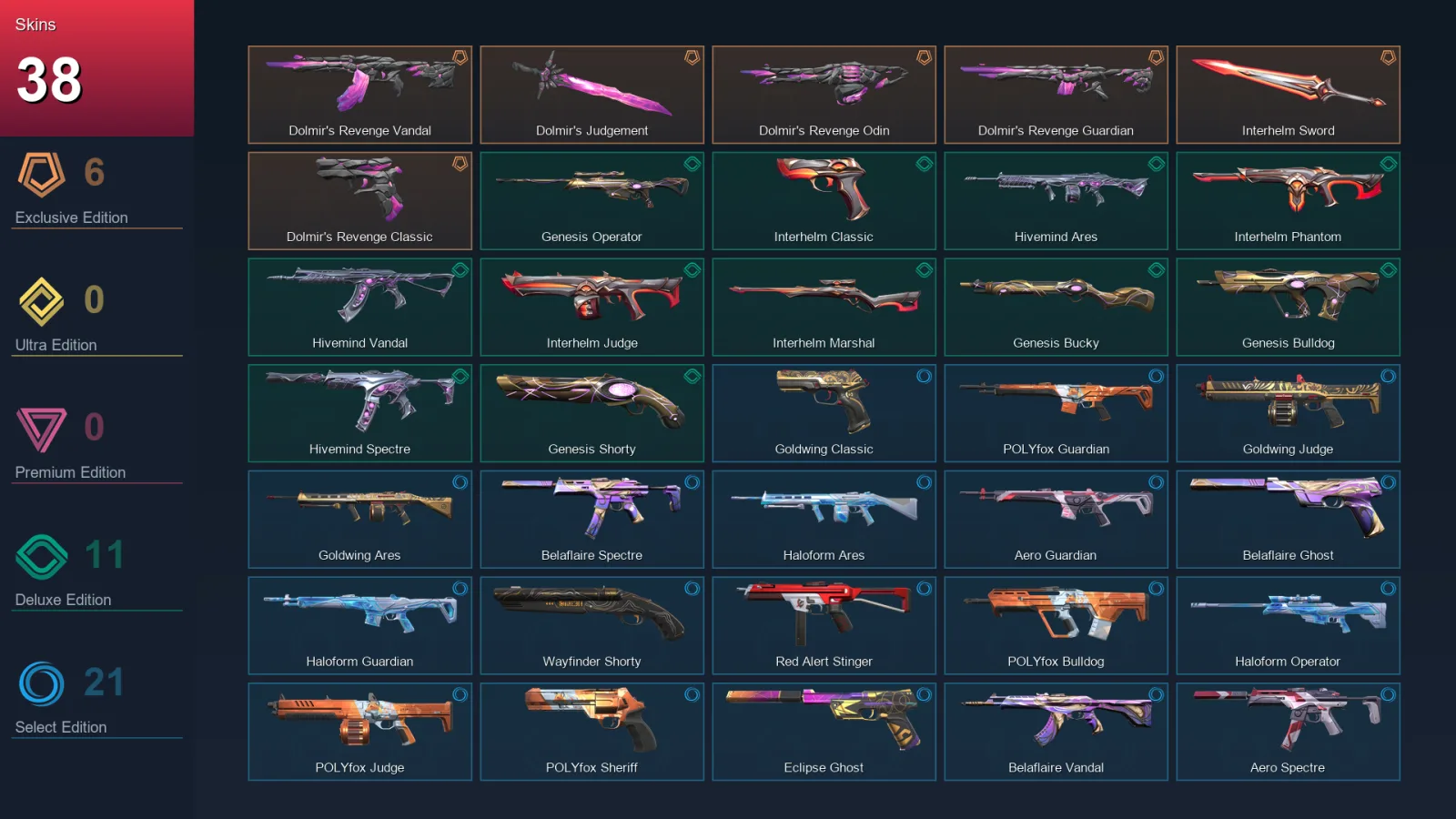 BR | Lv85 | Unranked | 38 Skin | 26 Agent | 72 Buddy