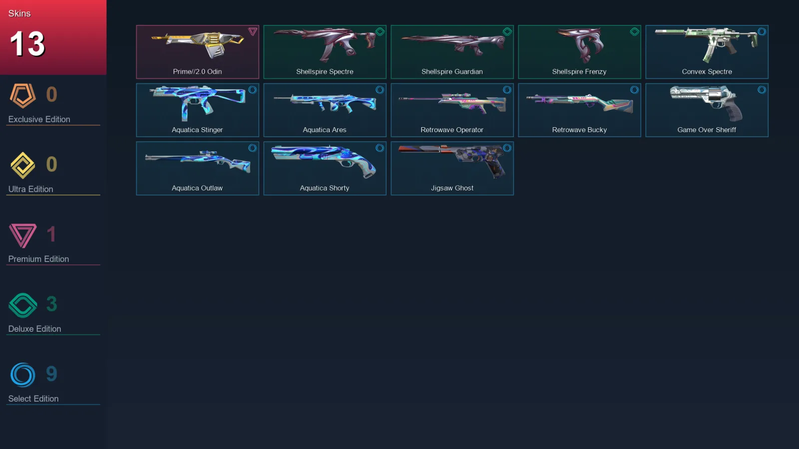 AP | Lv86 | Unranked | 13 Skin | 20 Agent | 38 Buddy