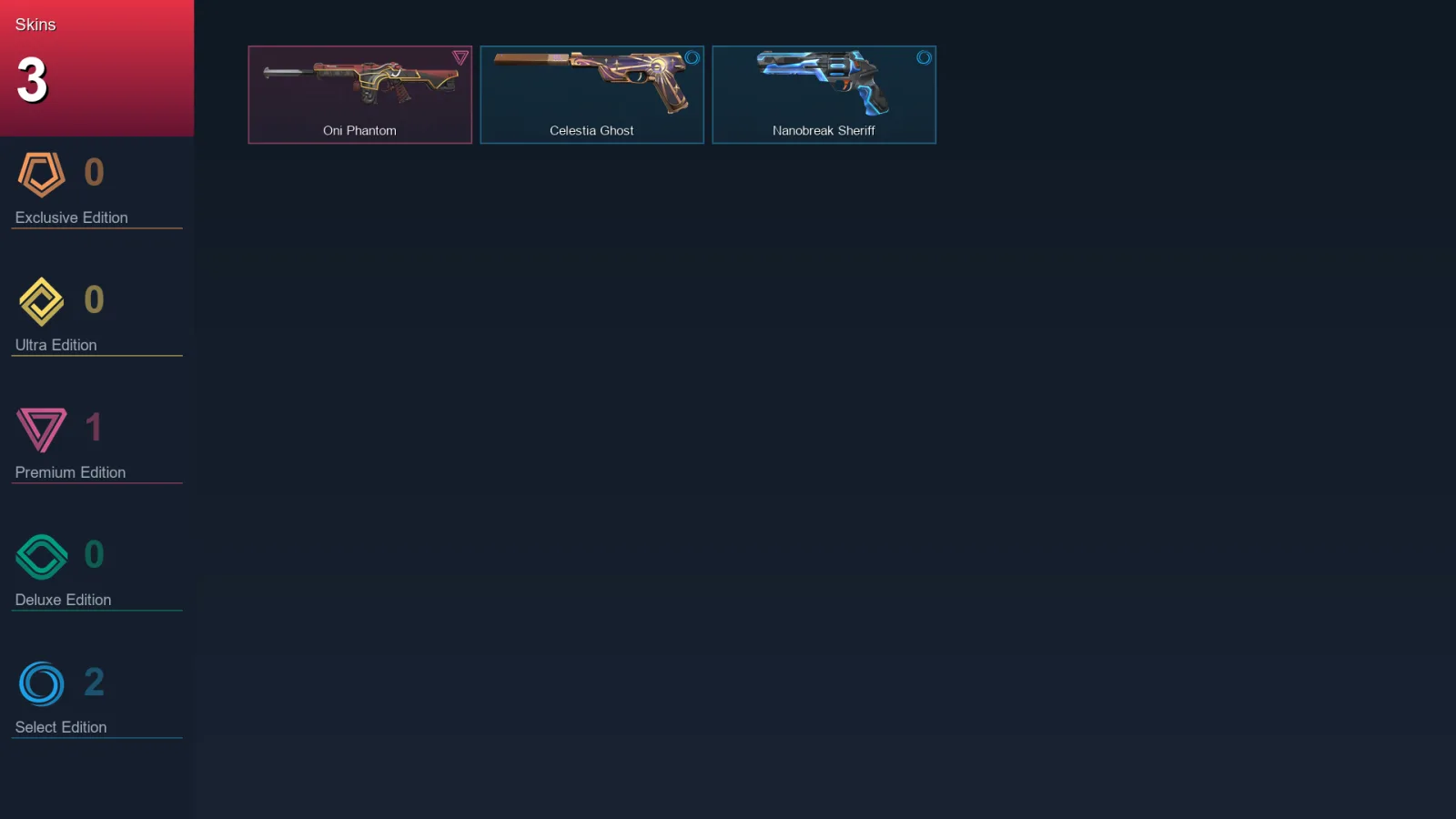 NA | Lv81 | Unranked | 3 Skin | 27 Agent | 35 Buddy