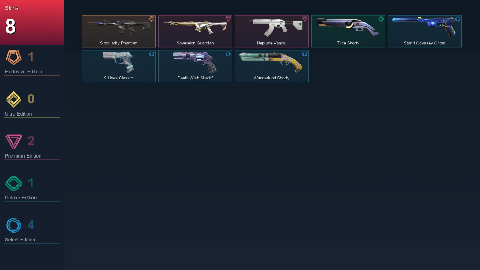 LA | Lv120 | Unranked | 8 Skin | 21 Agent | 29 Buddy