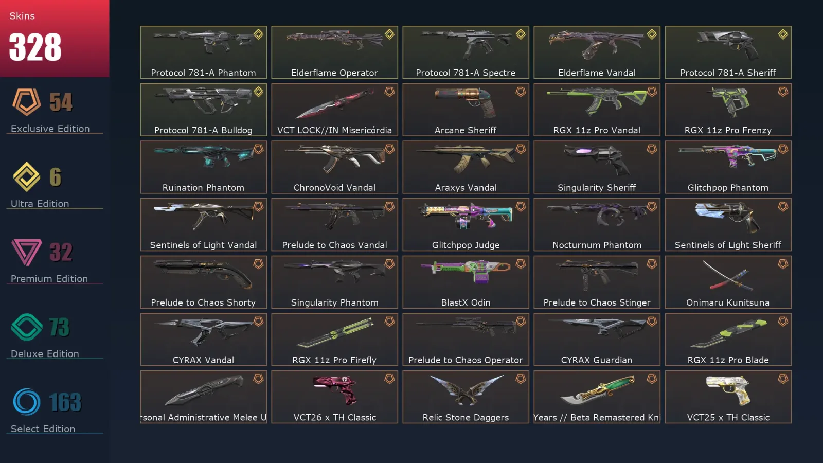 [Valorant] | EU | Level 500 | Diamond 2 | 29 Agents | 328 Skins — Valorant account