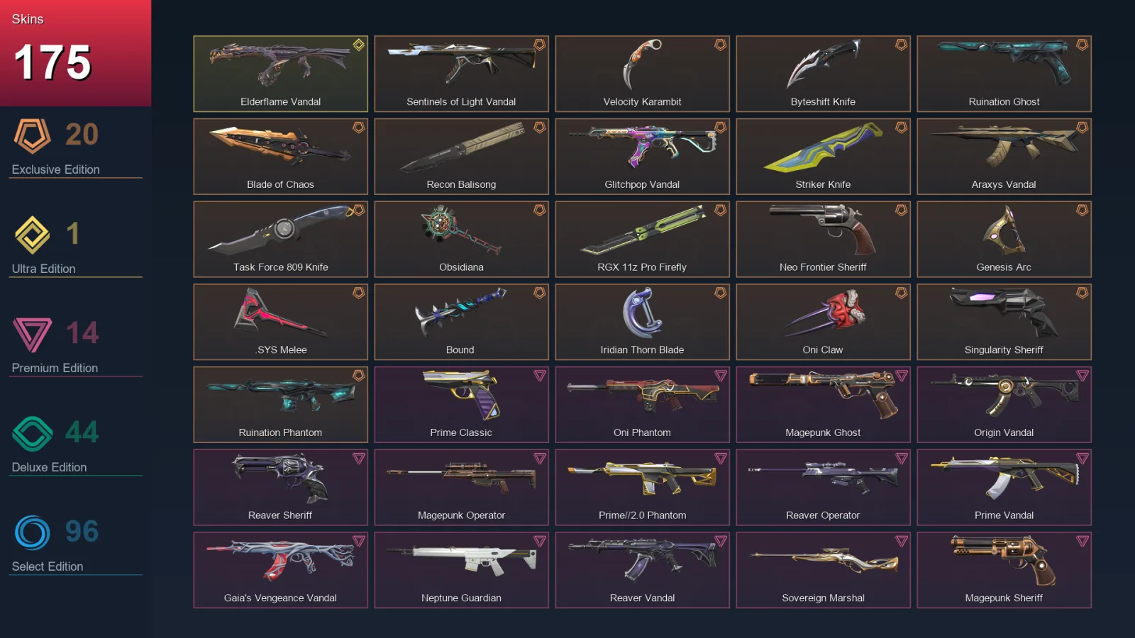 EU | Lv346 | Unranked | 175 Skin | 28 Agent | 199 Buddy — Valorant account