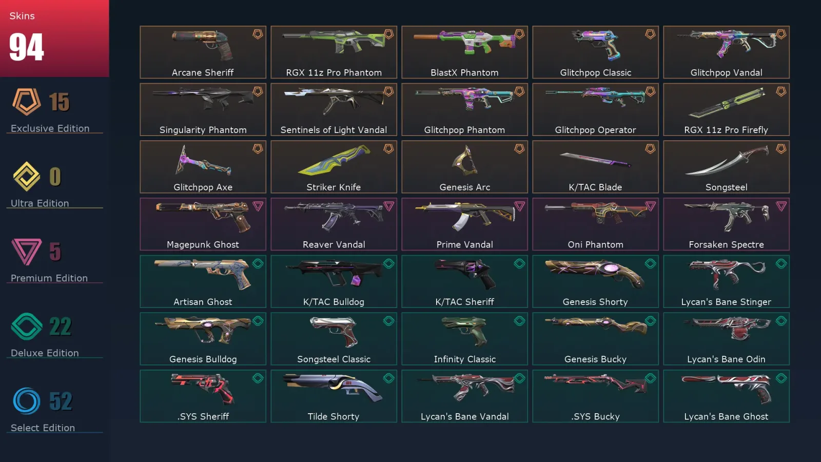 [Valorant] | EU | Level 333 | Bronze 2 | 28 Agents | 94 Skins — Valorant account