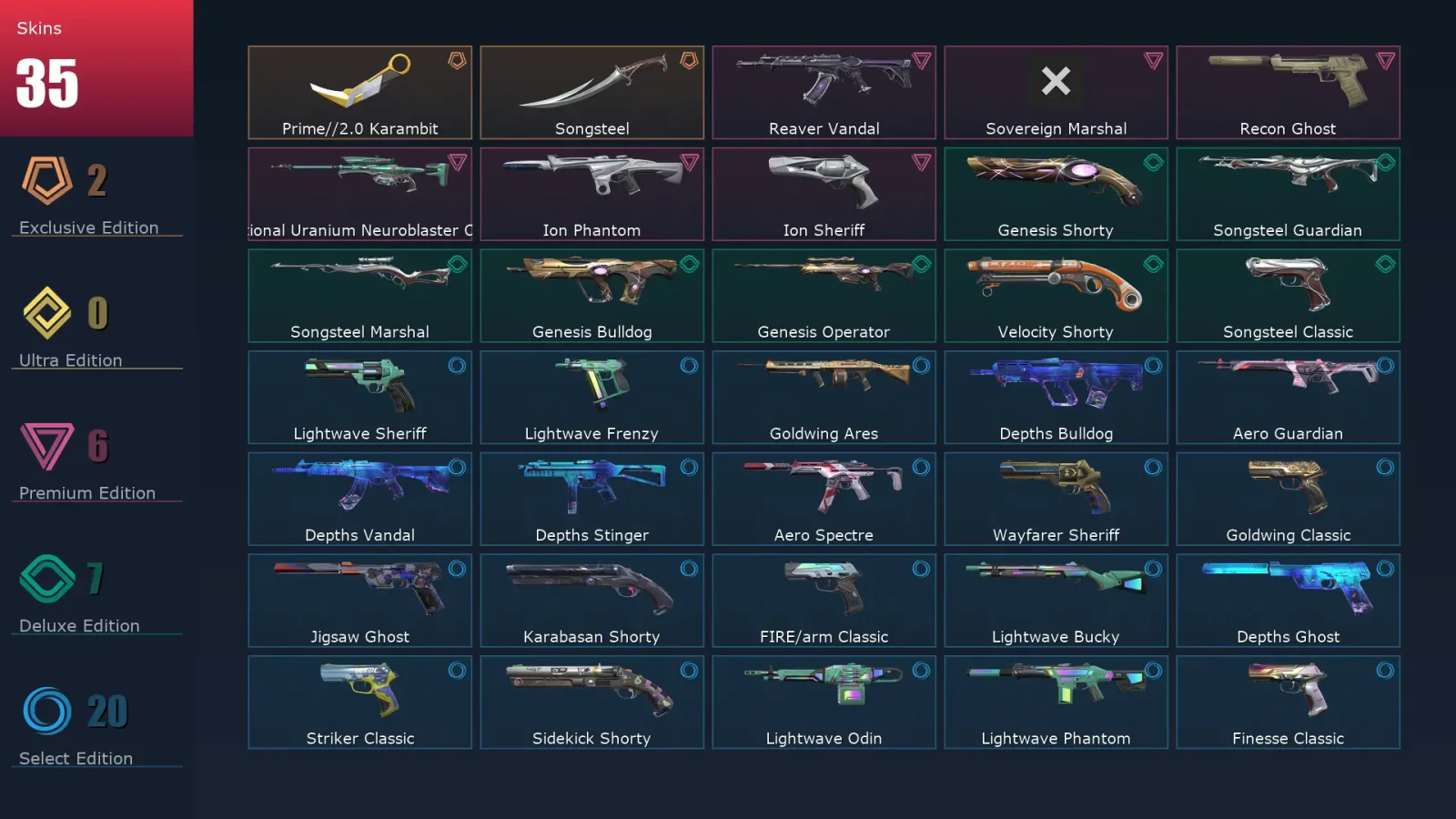 [Valorant] | EU | Level 137 | 22 Agents | 35 Skins — Valorant account