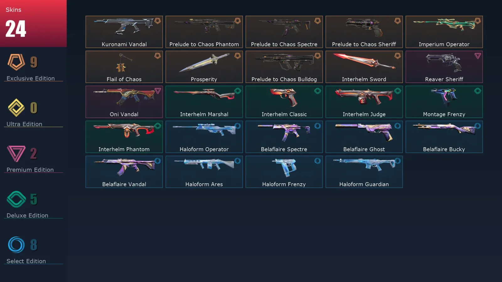 [Valorant] | EU | Level 52 | Silver 2 | 18 Agents | 24 Skins — Valorant account