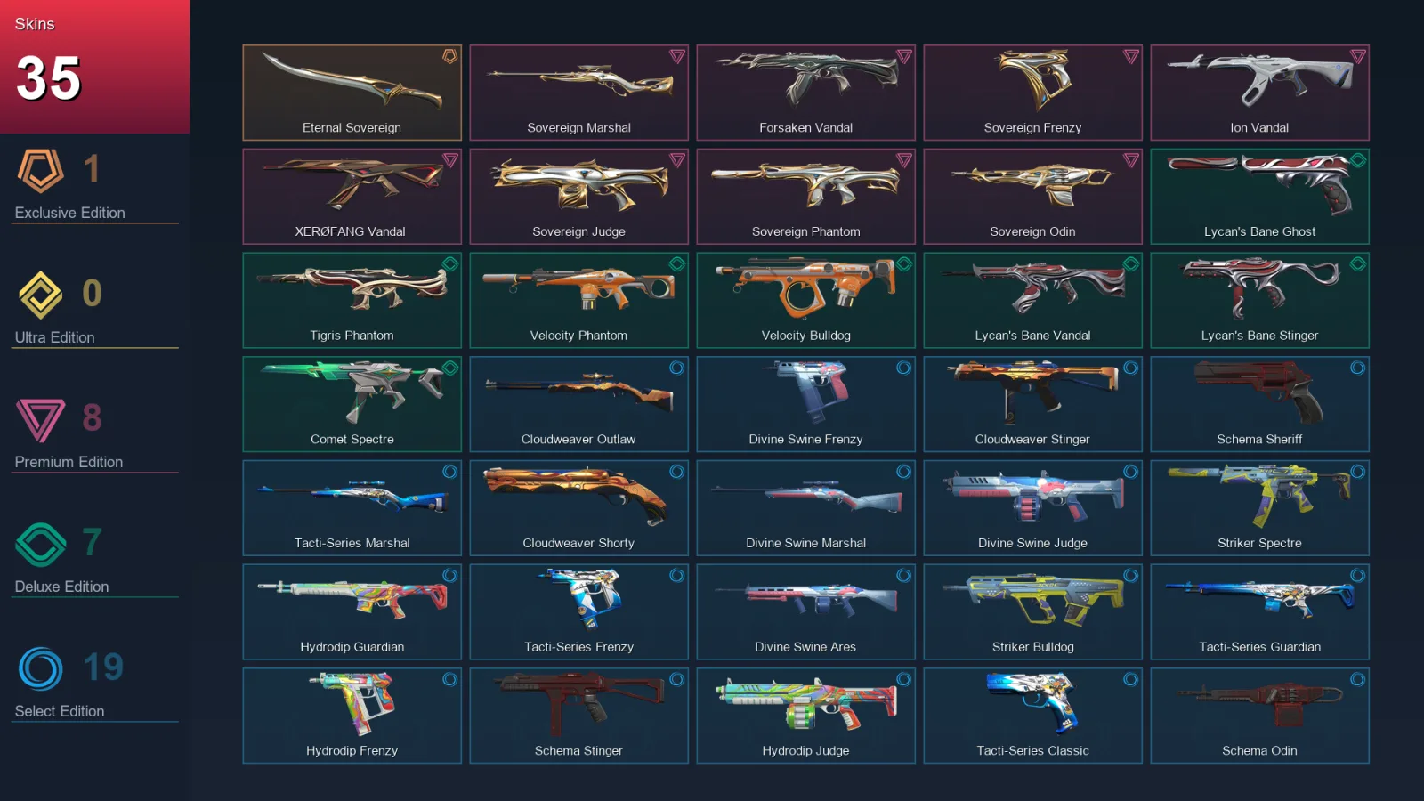 AP | Lv60 | Unranked | 35 Skin | 16 Agent | 50 Buddy — Valorant account