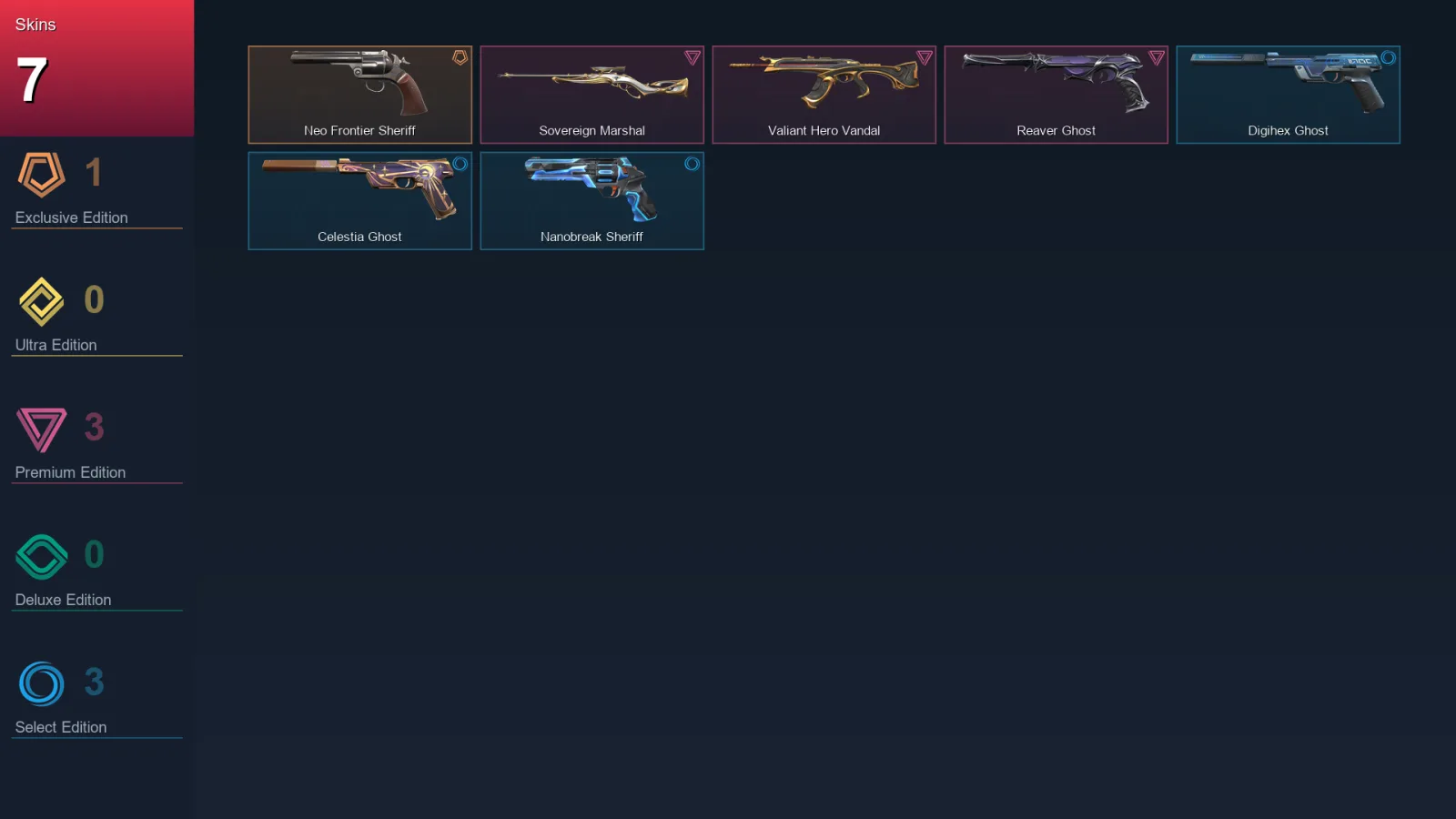 AP | Lv146 | Unranked | 7 Skin | 28 Agent | 67 Buddy