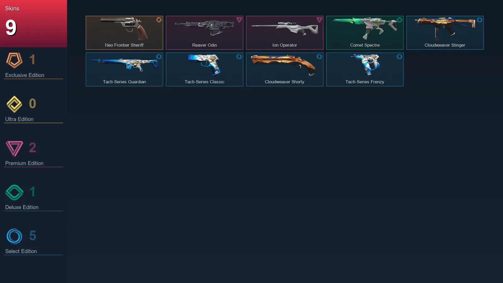 AP | Lv26 | Unranked | 9 Skin | 11 Agent | 7 Buddy