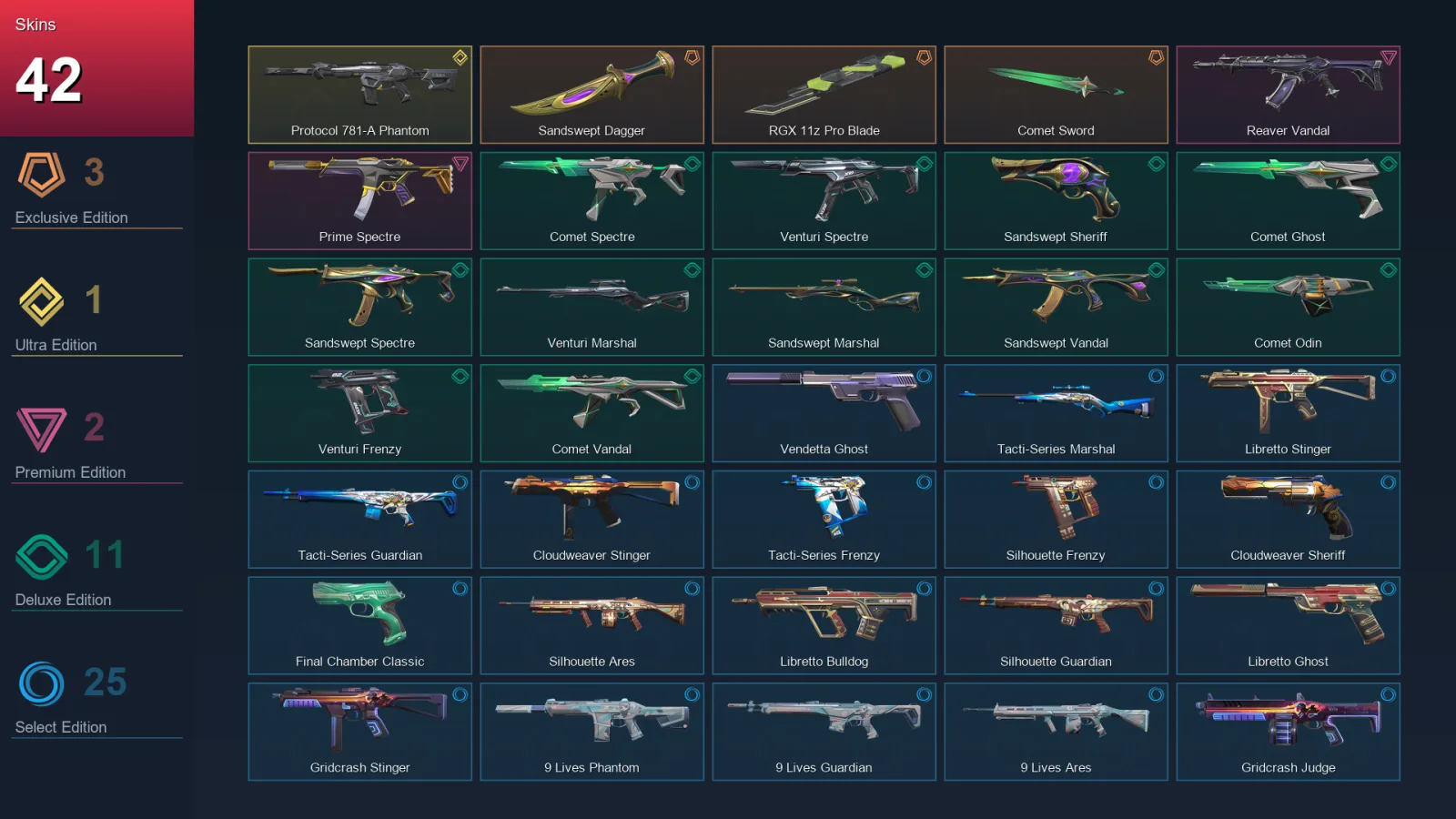 BR | Lv104 | Unranked | 42 Skin | 23 Agent | 68 Buddy