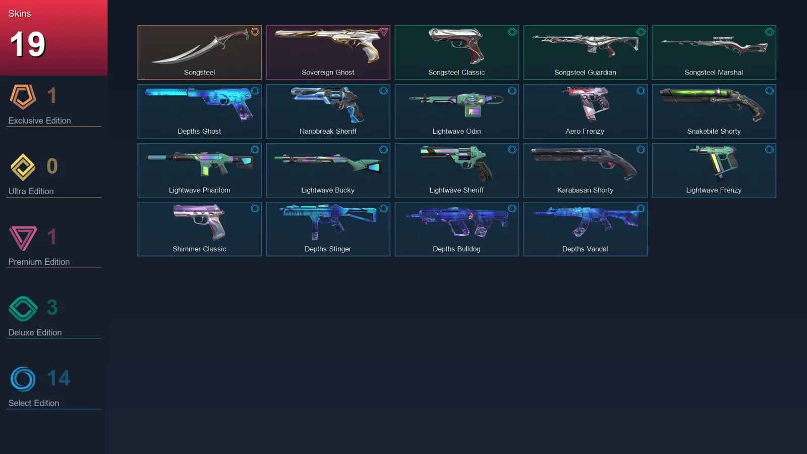AP | Lv105 | Unranked | 19 Skin | 27 Agent | 62 Buddy