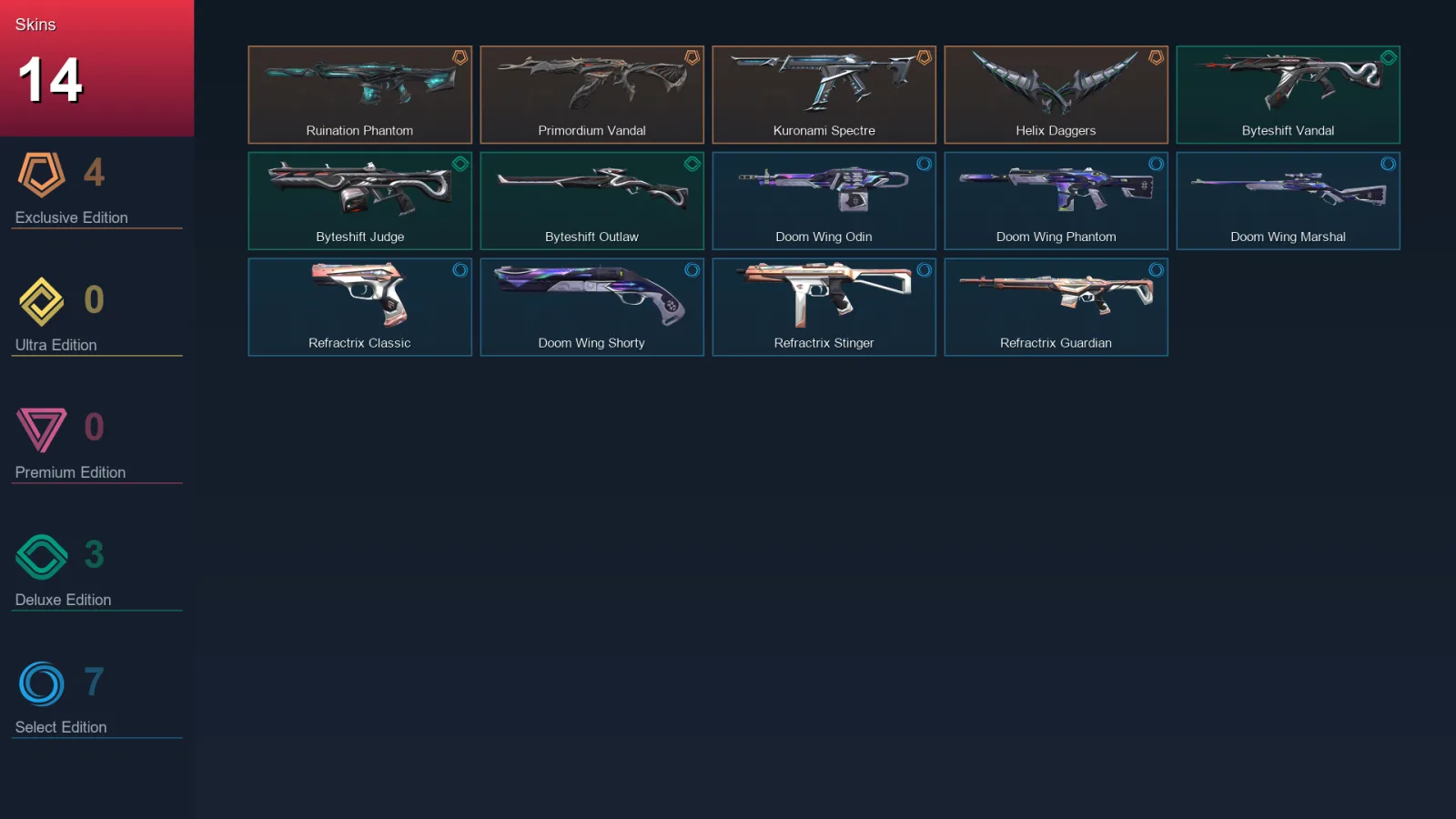 NA | Lv23 | Unranked | 14 Skin | 10 Agent | 13 Buddy — Valorant account