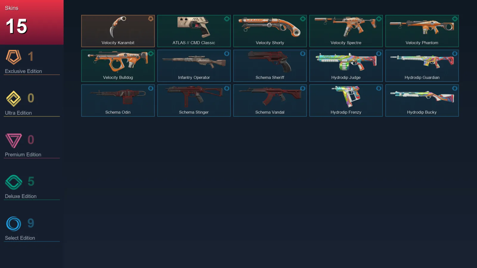 AP | Lv91 | Unranked | 15 Skin | 27 Agent | 45 Buddy