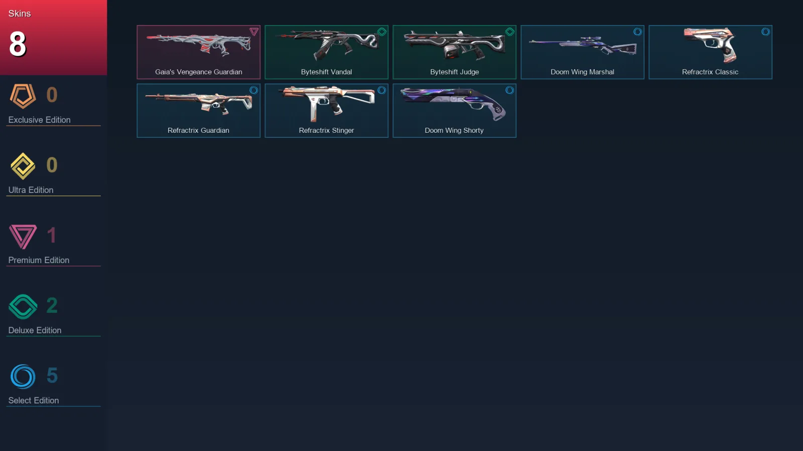 EU | Lv23 | Unranked | 8 Skin | 9 Agent | 8 Buddy