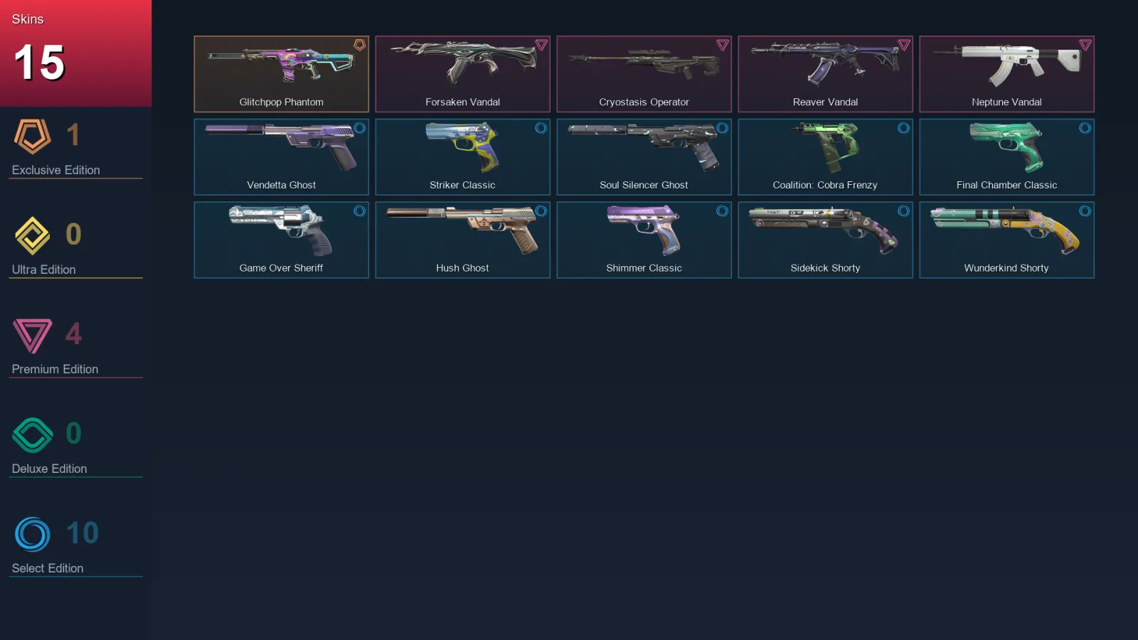 AP | Lv170 | Unranked | 15 Skin | 25 Agent | 57 Buddy — Valorant account