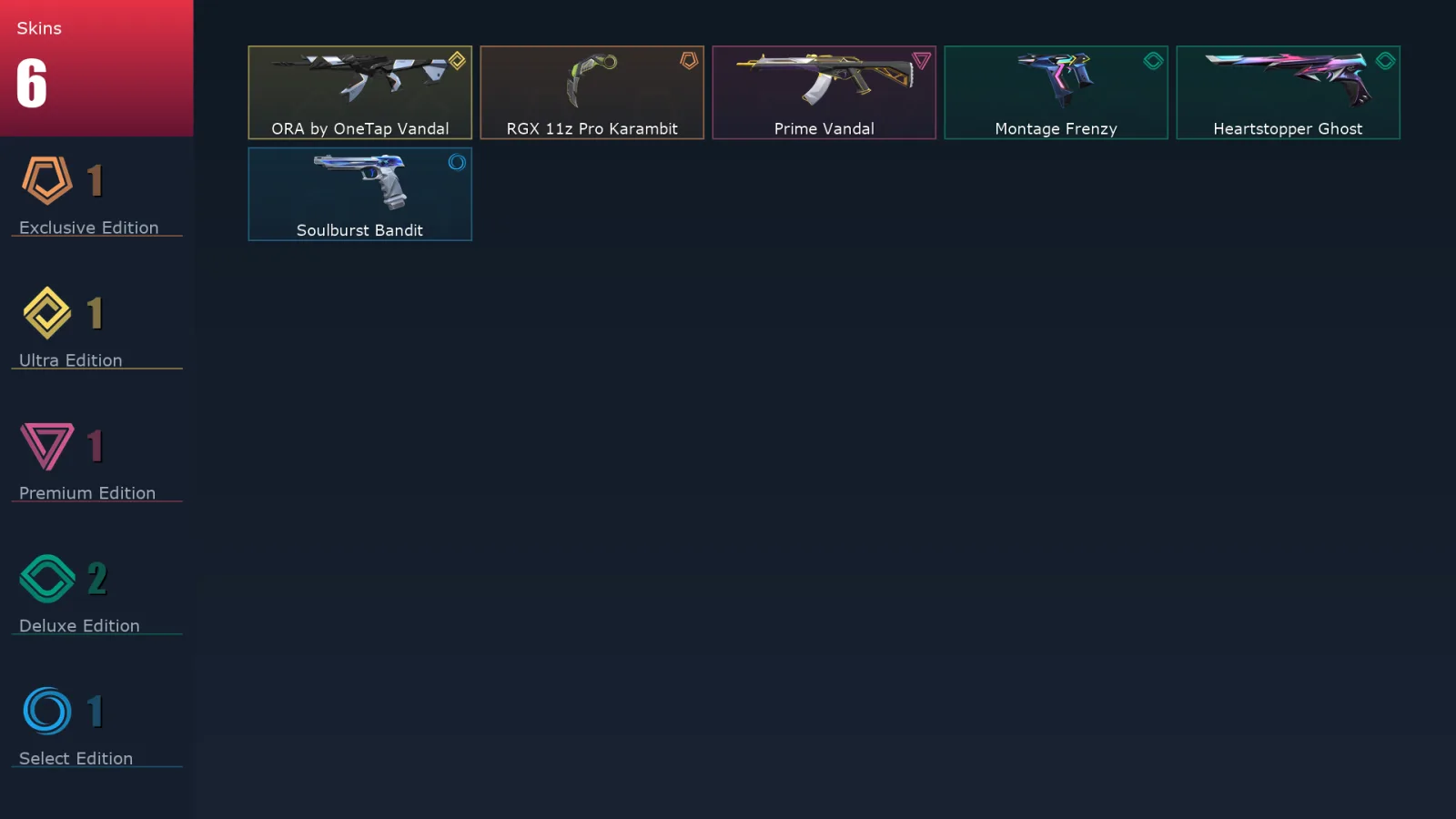 [Valorant] | EU | Level 58 | 18 Agents | 6 Skins