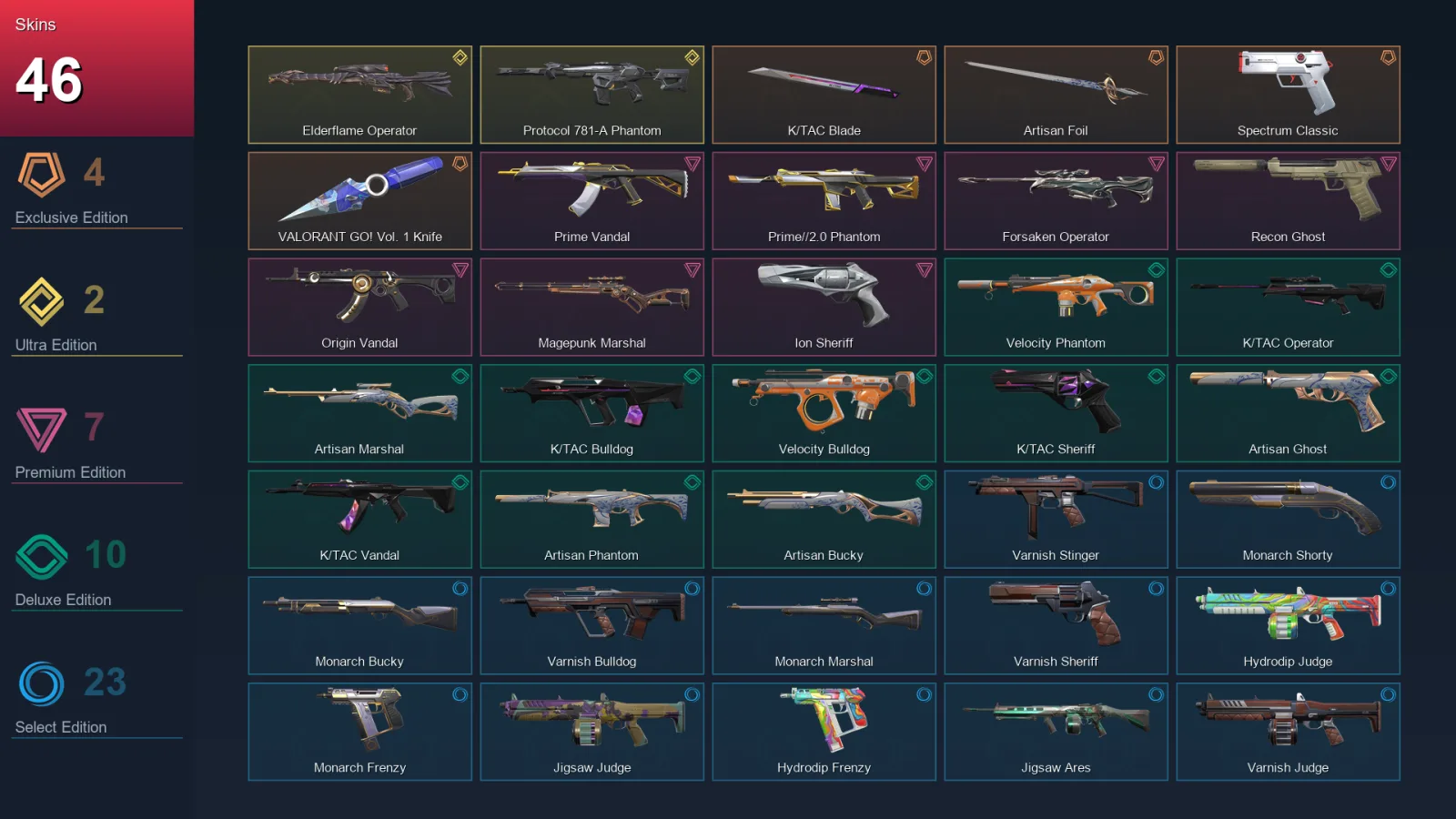 AP | Lv85 | Unranked | 46 Skin | 19 Agent | 60 Buddy