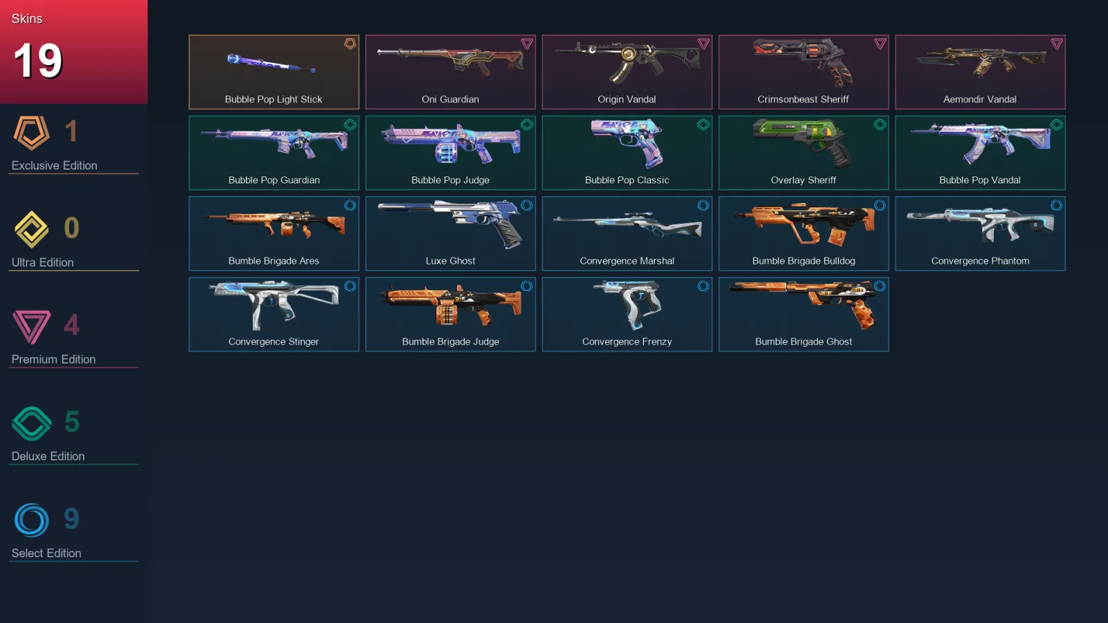 NA | Lv57 | Unranked | 19 Skin | 15 Agent | 30 Buddy — Valorant account