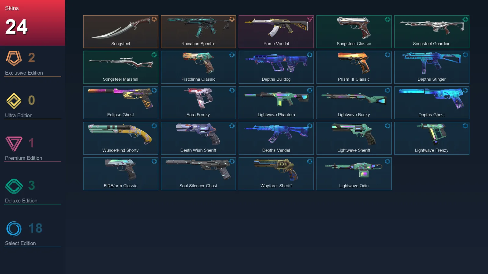 AP | Lv154 | Unranked | 24 Skin | 25 Agent | 66 Buddy