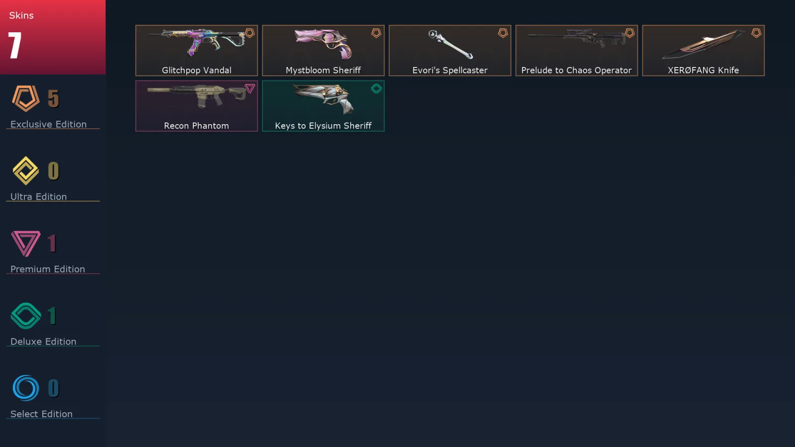 [Valorant] | EU | Level 47 | Diamond 1 | 13 Agents | 7 Skins
