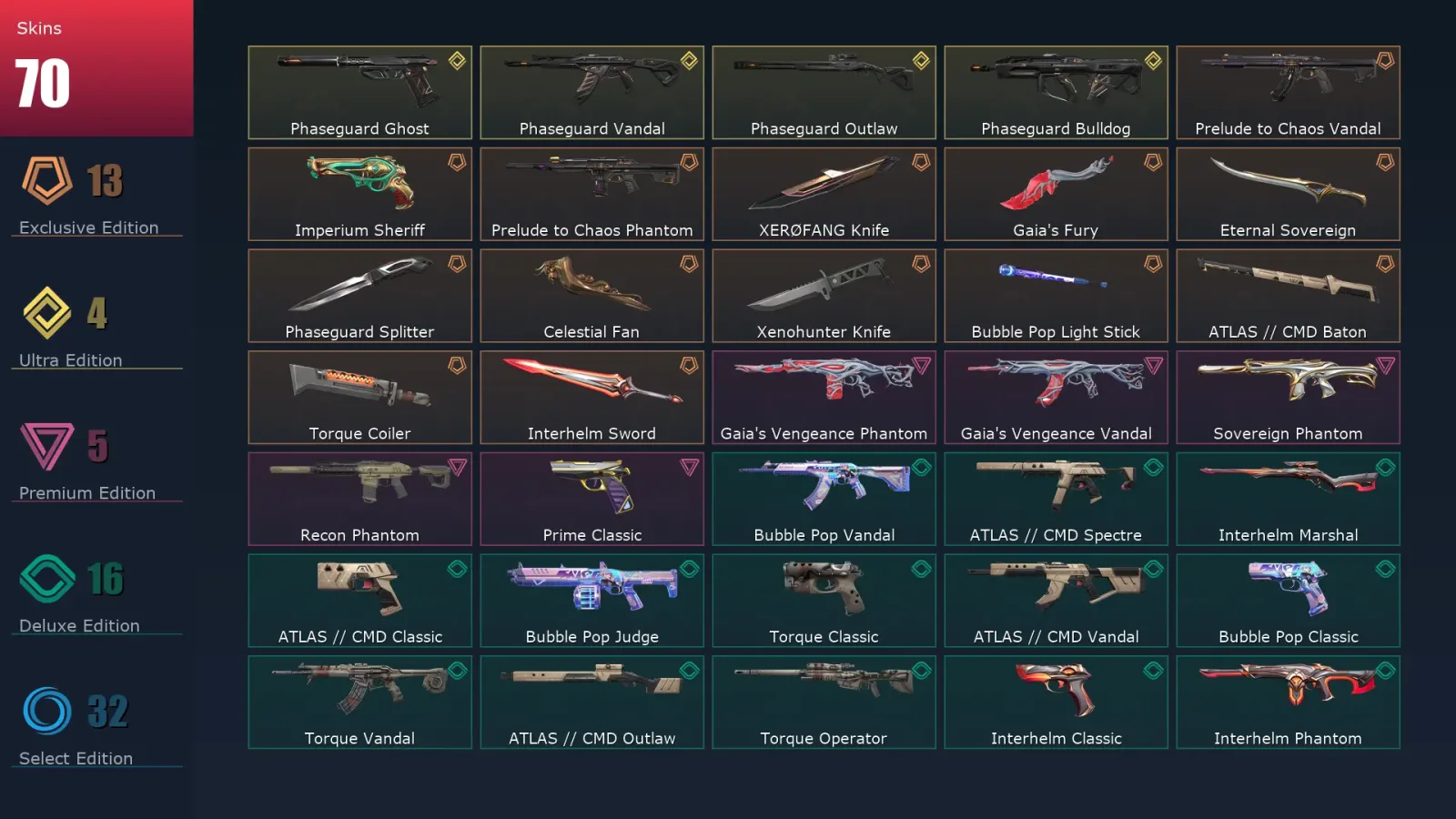 [Valorant] | EU | Level 111 | 28 Agents | 70 Skins — Valorant account