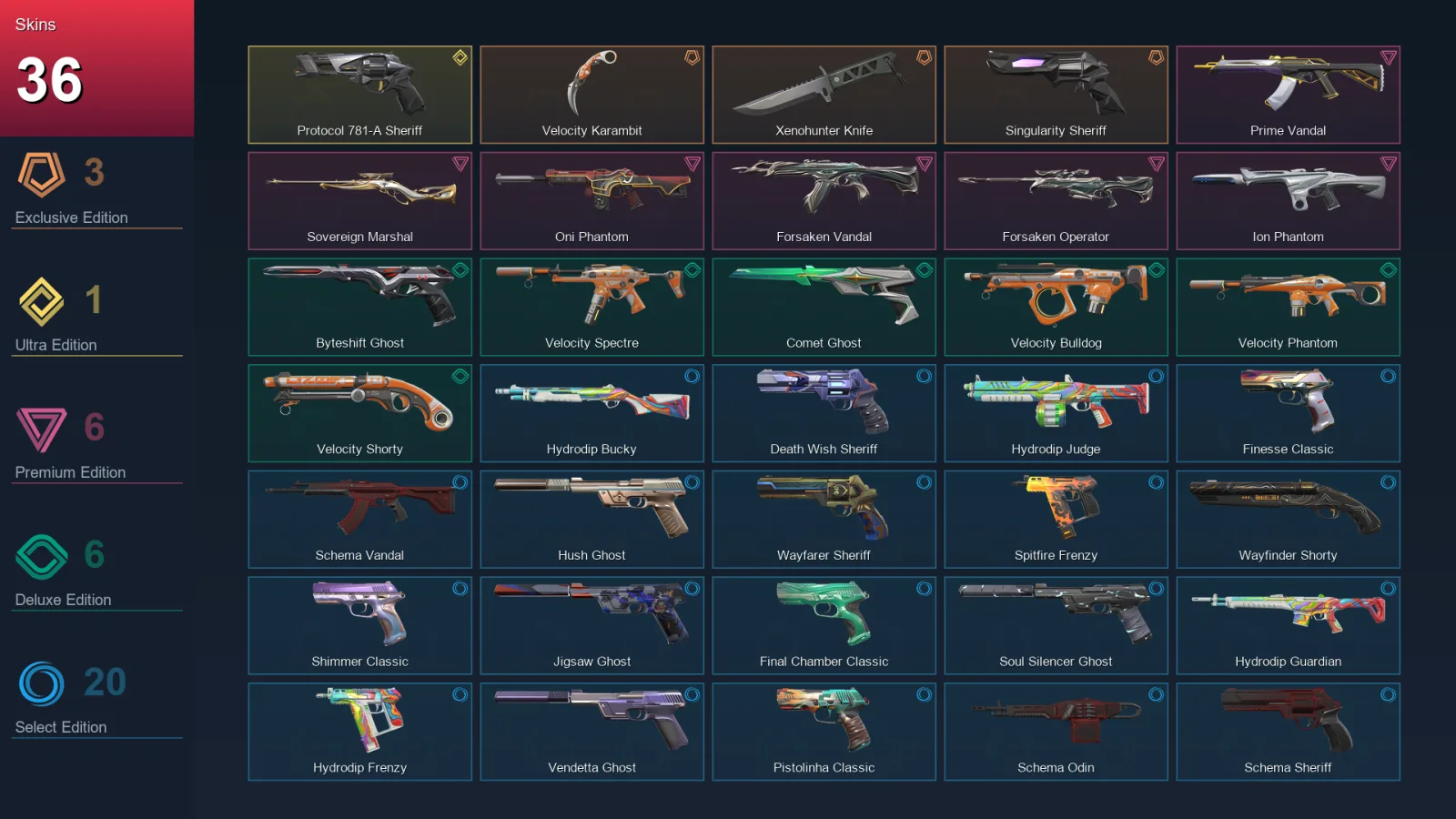 BR | Lv186 | Unranked | 36 Skin | 28 Agent | 91 Buddy