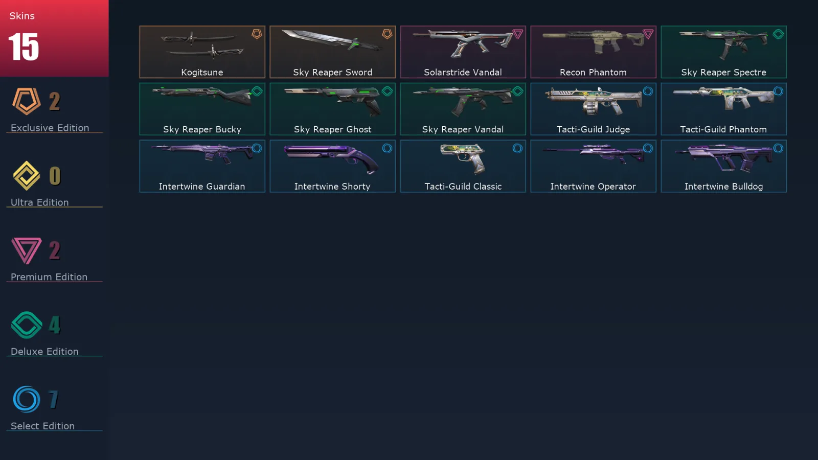 [Valorant] | EU | Level 39 | Ascendant 1 | 12 Agents | 16 Skins