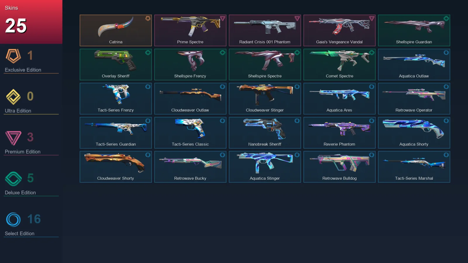 AP | Lv76 | Unranked | 25 Skin | 26 Agent | 30 Buddy — Tacti Series Frenzy