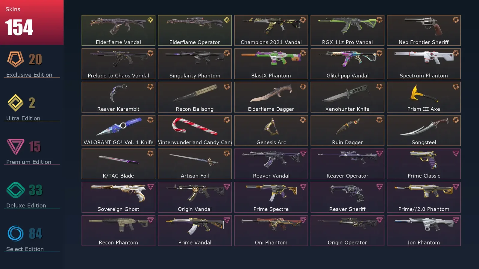 [Valorant] | EU | Level 444 | Ascendant 1 | 29 Agents | 154 Skins — Valorant account