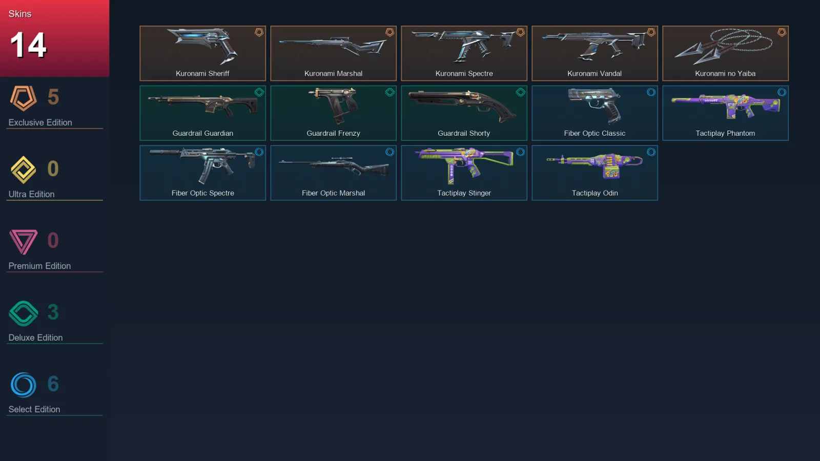 EU | Lv25 | Unranked | 14 Skin | 10 Agent | 13 Buddy
