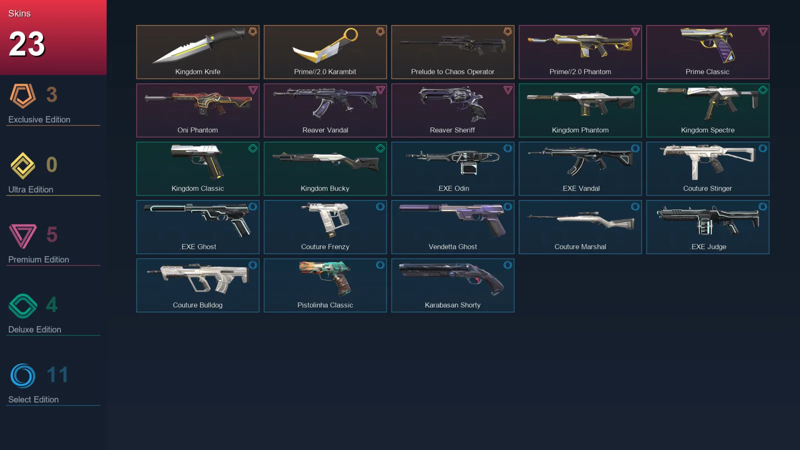 AP | Lv111 | Unranked | 23 Skin | 28 Agent | 71 Buddy — Valorant account