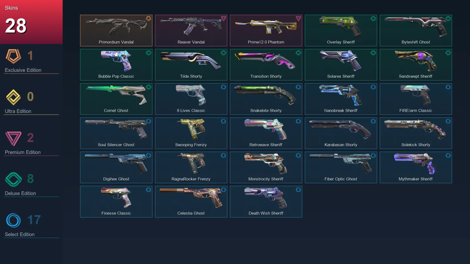 AP | Lv338 | Unranked | 28 Skin | 28 Agent | 108 Buddy