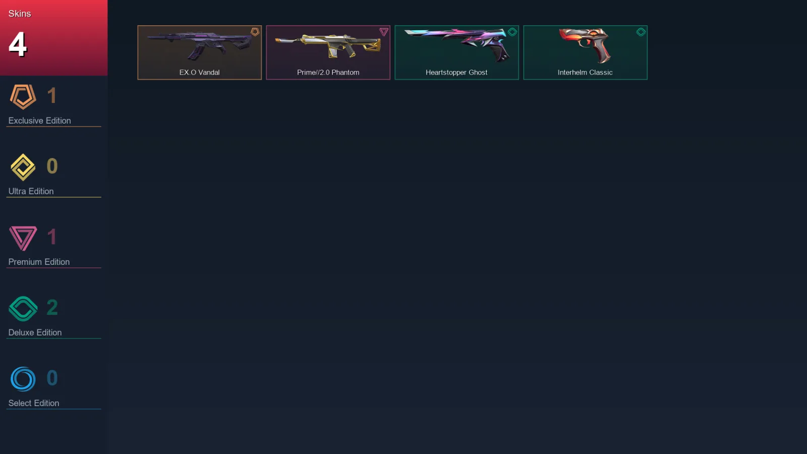 EU | Lv56 | Unranked | 4 Skin | 16 Agent | 16 Buddy — Unranked / Smurf Valorant
