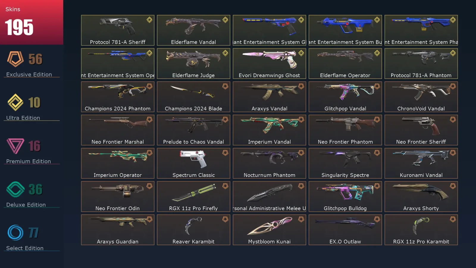[Valorant] | EU | Level 138 | 27 Agents | 195 Skins — Valorant account