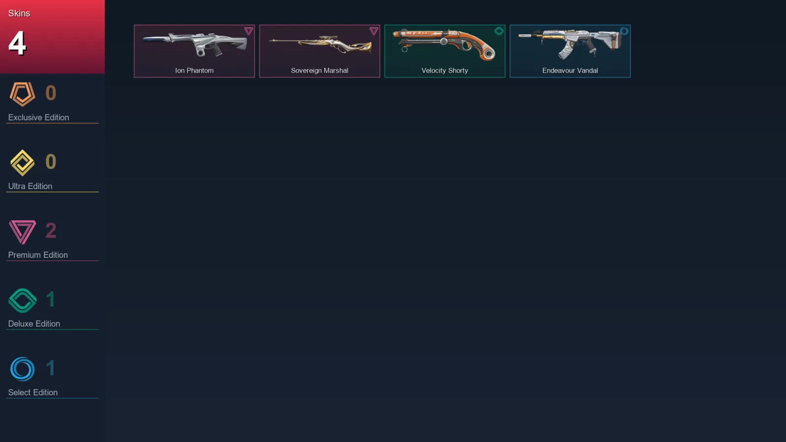 AP | Lv45 | Unranked | 4 Skin | 16 Agent | 11 Buddy
