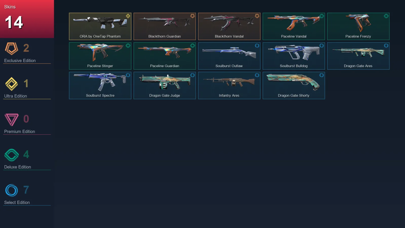 EU | Lv34 | Unranked | 14 Skin | 11 Agent | 13 Buddy
