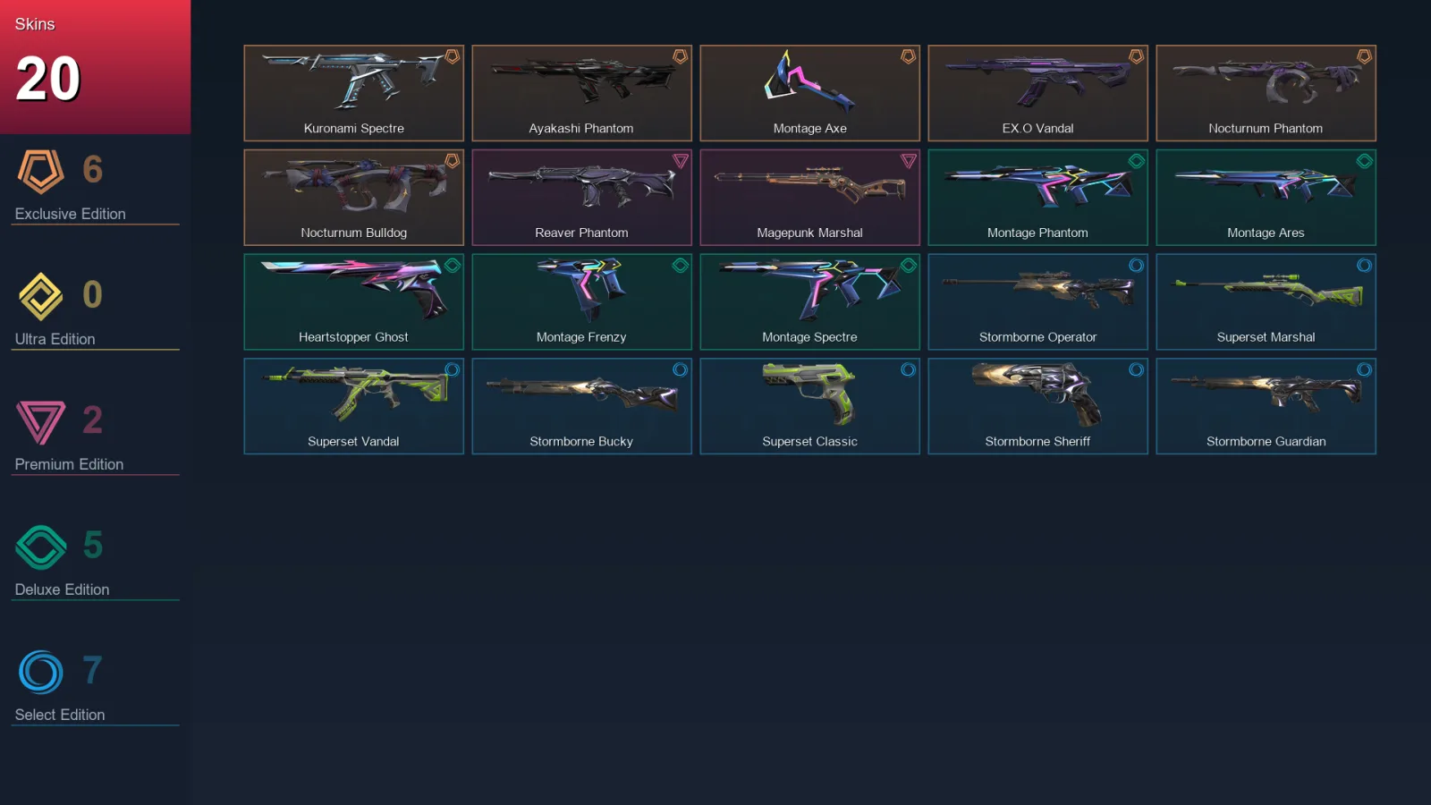 AP | Lv57 | Unranked | 20 Skin | 20 Agent | 19 Buddy — Valorant account