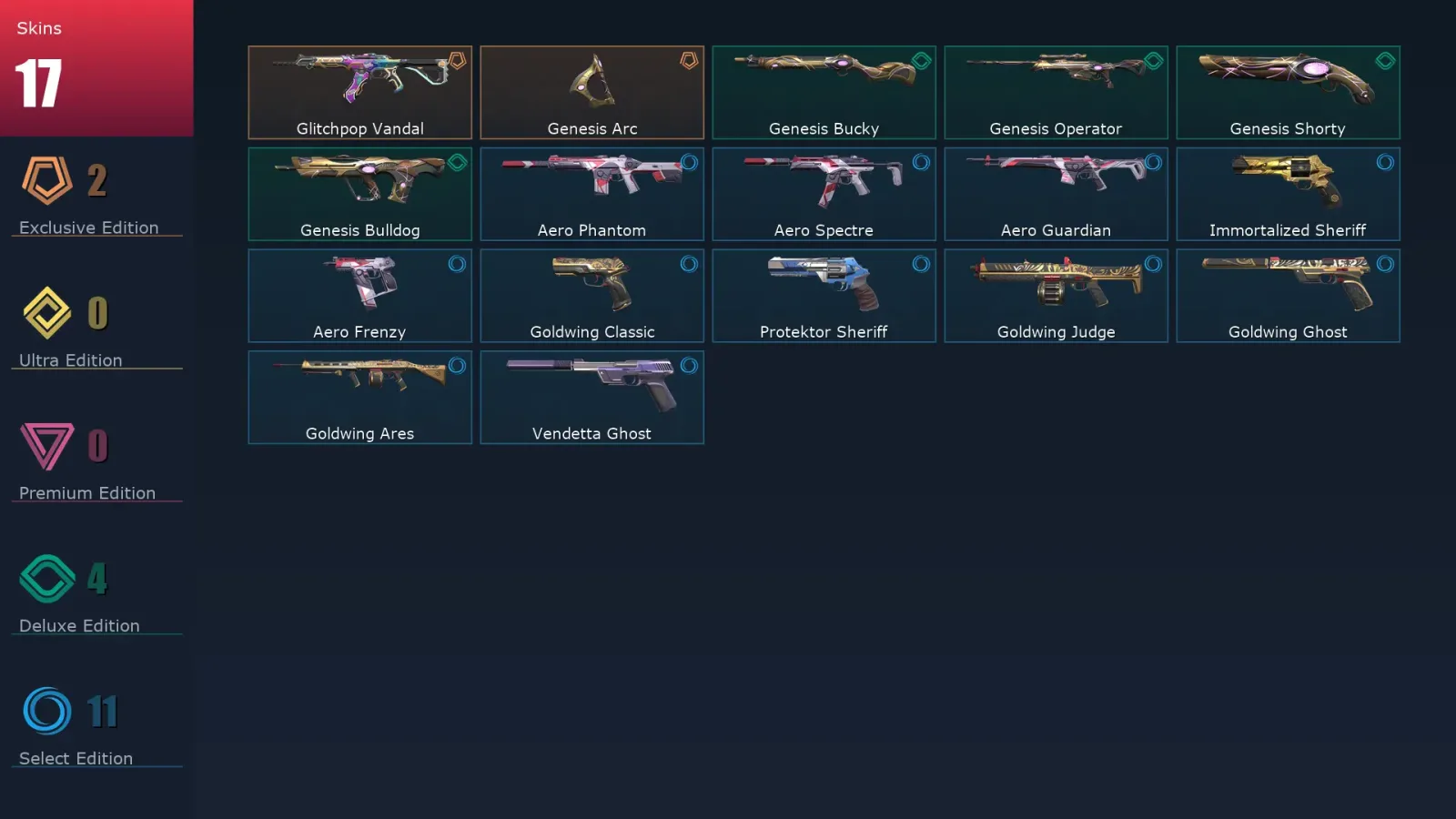[Valorant] | EU | Level 124 | 25 Agents | 17 Skins — Valorant account