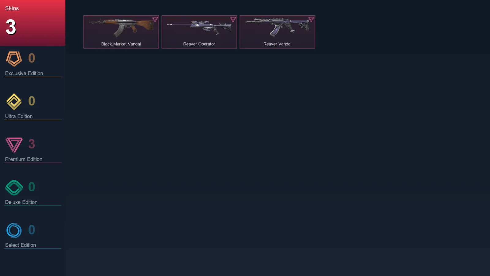 EU | Black.Market Vandal | Reaver Operator | Reaver Vandal | 3 Skin | 13 Agent | 13 Buddy | Lv36
