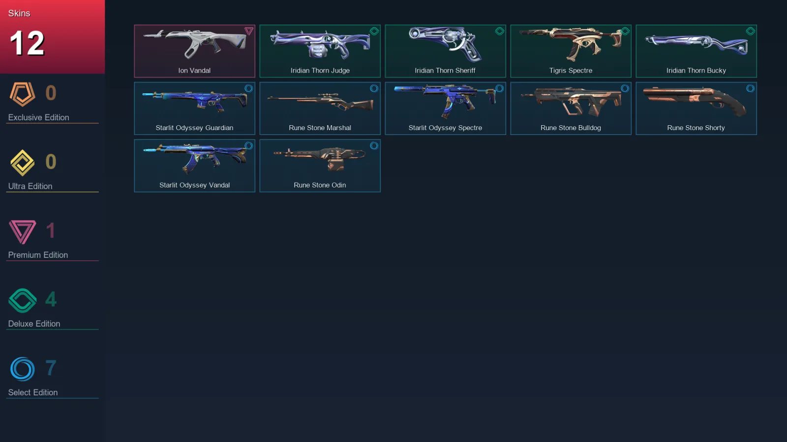 NA | Lv38 | Unranked | 12 Skin | 11 Agent | 19 Buddy