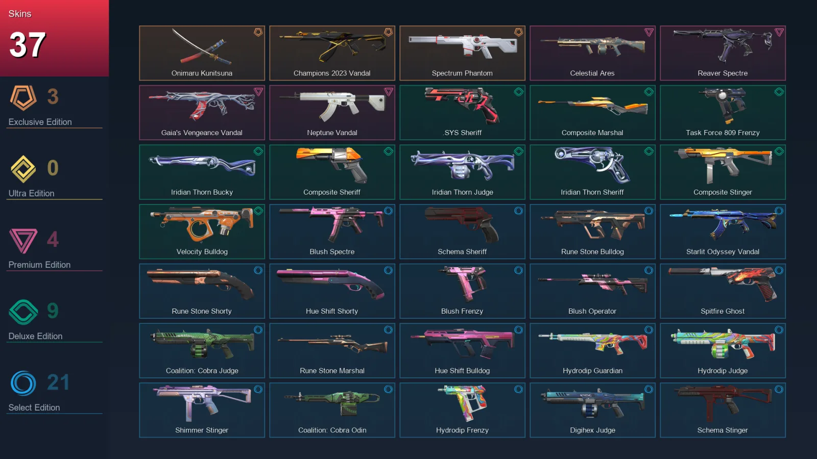 NA | Lv40 | Unranked | 37 Skin | 14 Agent | 27 Buddy — Valorant account