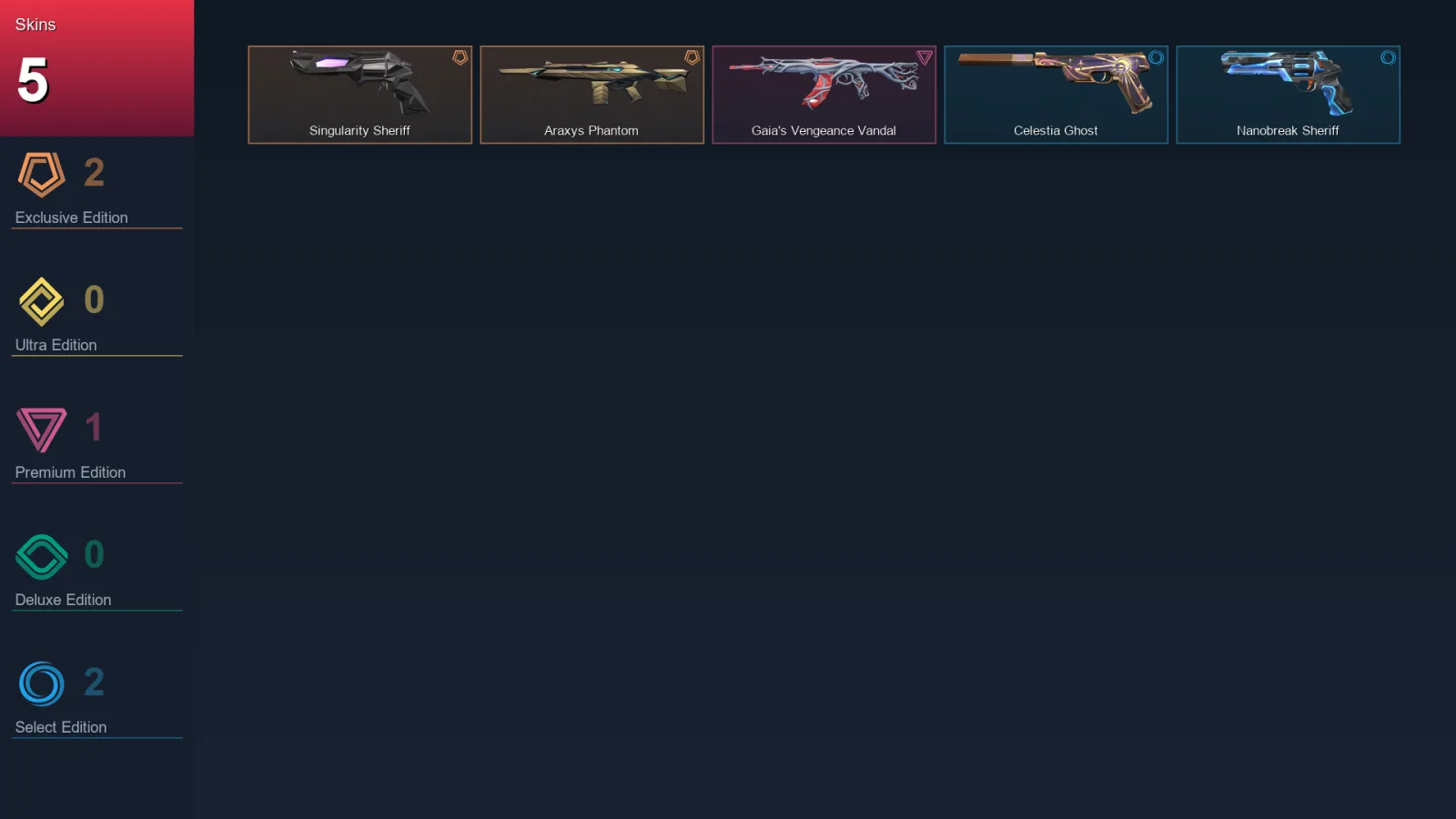 LA | Lv70 | Unranked | 5 Skin | 22 Agent | 22 Buddy