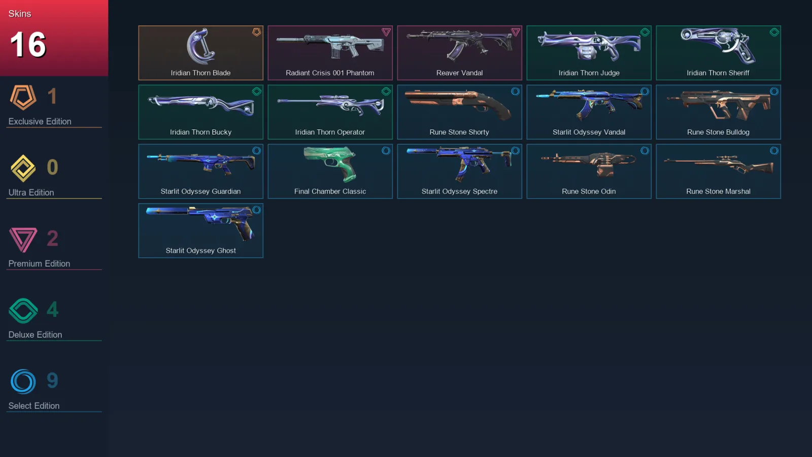 AP | Lv98 | Unranked | 16 Skin | 25 Agent | 44 Buddy