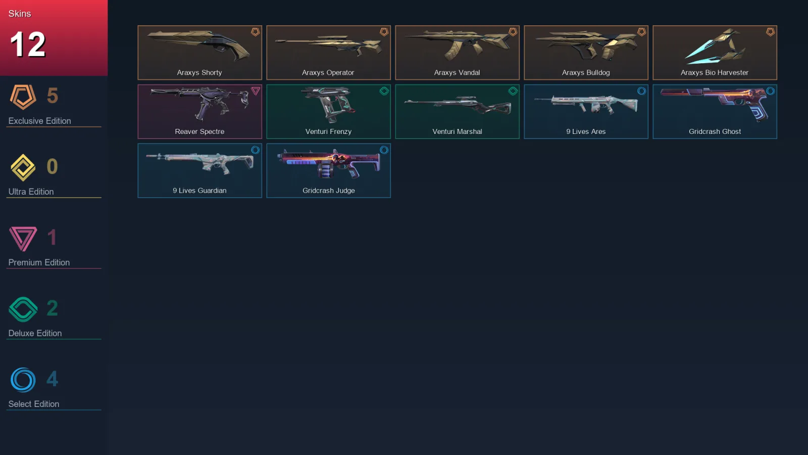 AP | Lv32 | Unranked | 12 Skin | 11 Agent | 11 Buddy