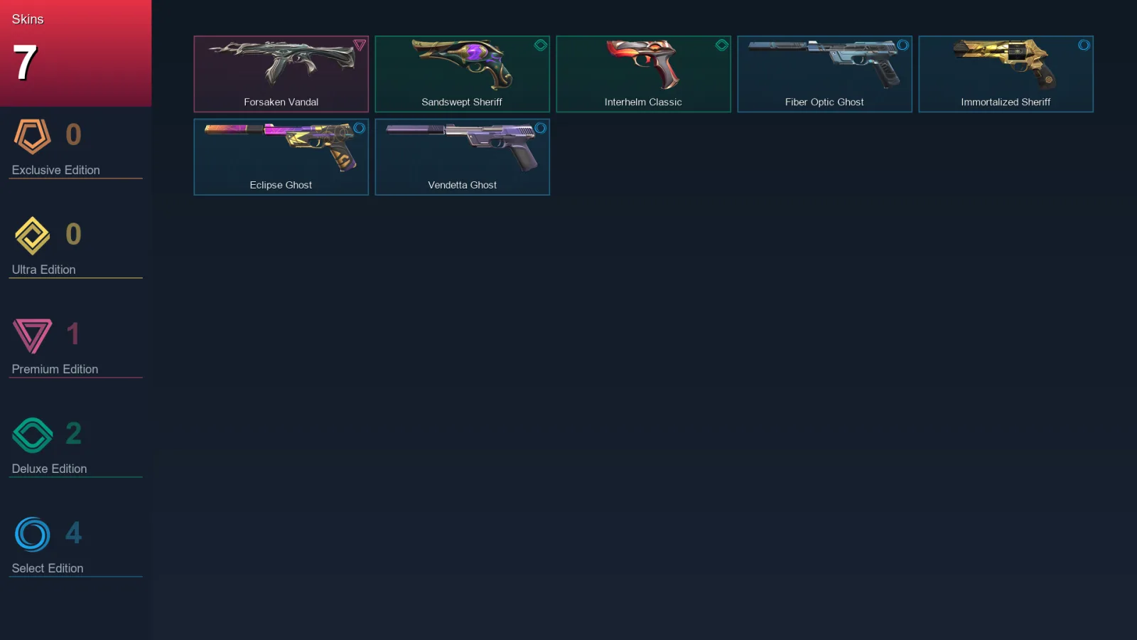 AP | Lv122 | Unranked | 7 Skin | 24 Agent | 58 Buddy