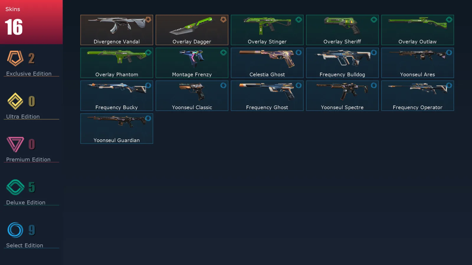 [Valorant] | EU | Level 104 | Diamond 1 | 26 Agents | 16 Skins