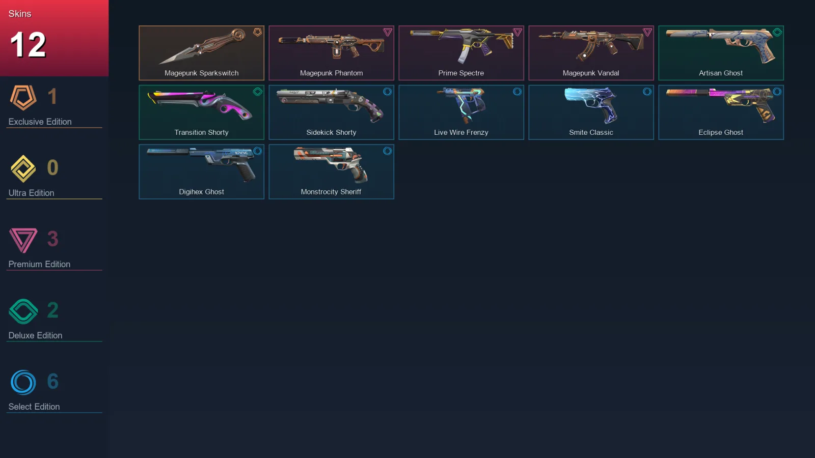 AP | Lv148 | Unranked | 12 Skin | 23 Agent | 56 Buddy