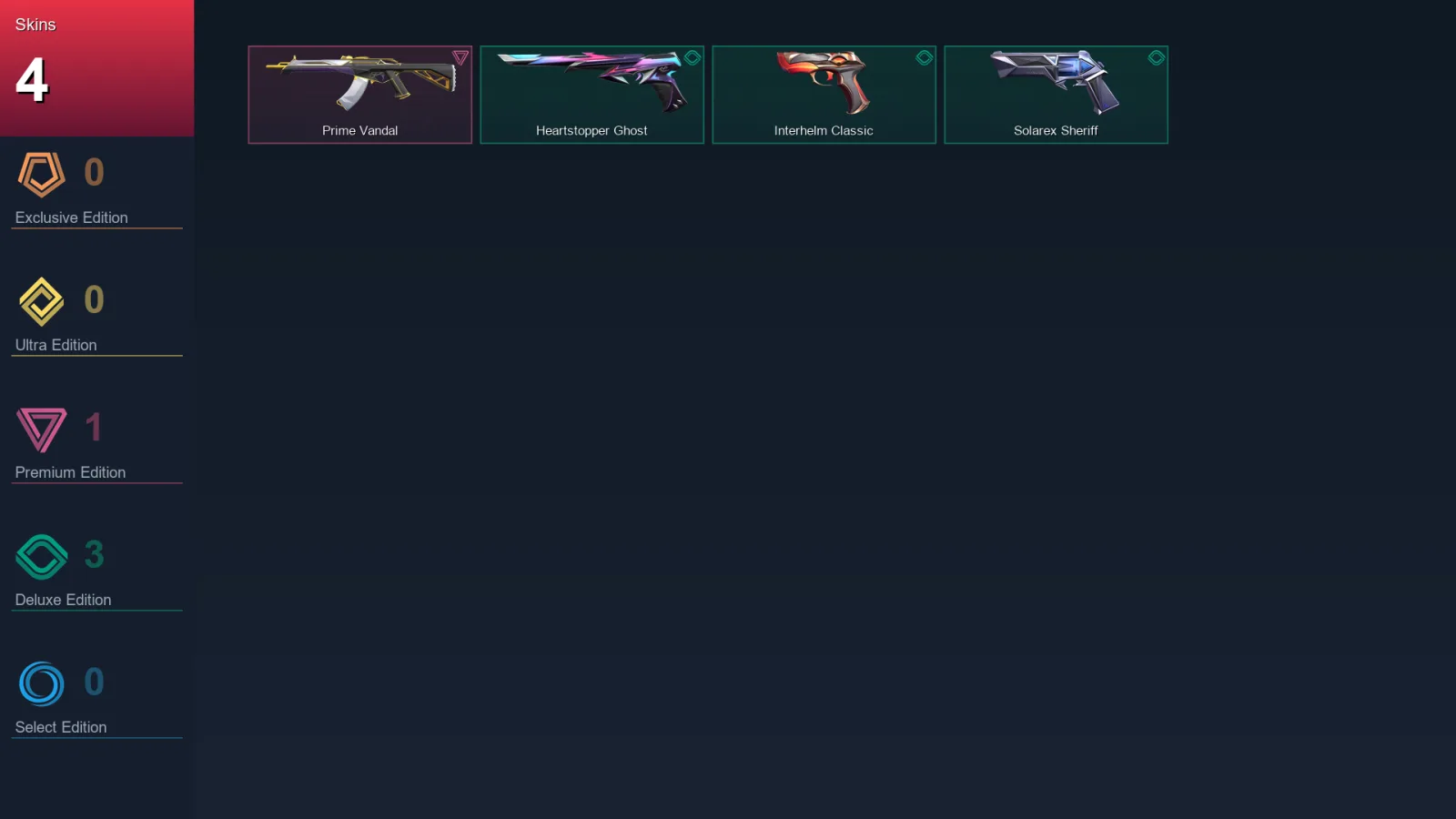 AP | Lv128 | Unranked | 4 Skin | 29 Agent | 62 Buddy
